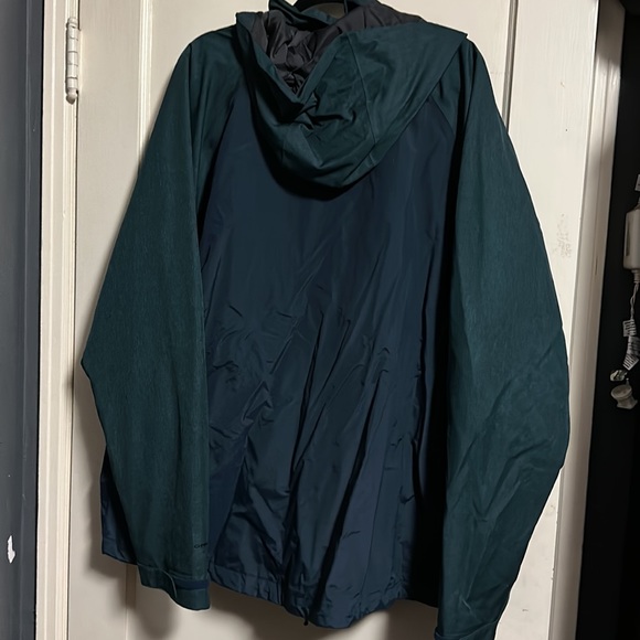 Dark blue Colombia windbreaker jacket with hood - Picture 4 of 4